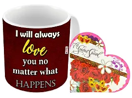 ME&YOU Romantic Gifts, Surprise Greeting Card with Printed Mug for Wife, Girlfriend, Fianc? On Valentine's Day, Birthday, Anniversary and Any Special Occasion IZ18Card1MU-DTLove-035-thumb1