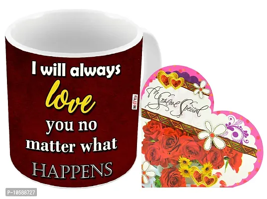 ME&YOU Romantic Gifts, Surprise Greeting Card with Printed Mug for Wife, Girlfriend, Fianc? On Valentine's Day, Birthday, Anniversary and Any Special Occasion IZ18Card1MU-DTLove-035-thumb2