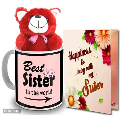 ME & YOU Gift for Sister | Return Rakhi Gift for Sister | Birthday Gift for Sister | Anniversary Gift for Sister | Red Teddy Gift for Sister