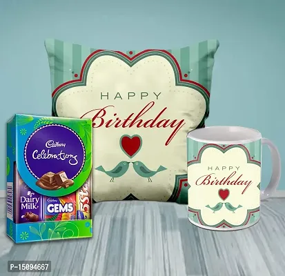 Midiron Special Chocolate Gifts Box |Birthday Gift Combo | Birthday Chocolate Gift Box | Birthday Gift Hamper | Surprise Gift For Special One (Printed Cushion  Mug with Chocolate Box)