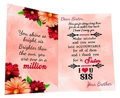 ME & YOU Gifts for Sister, Super Sister in The World Quoted Cushion & Coffee Mug with Greeting Card-thumb1
