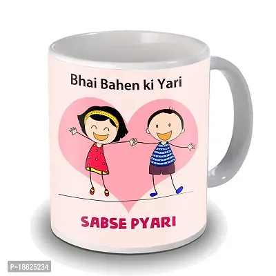 Midiron Rakhi for Bhai/Bhaiya/Brother |Rakhi Gifts Hamper/Combo| Set of Designer Rakhi with Chocloate and Coffee Mug, Rakshabandhan Greeting Card Combo pack-thumb2