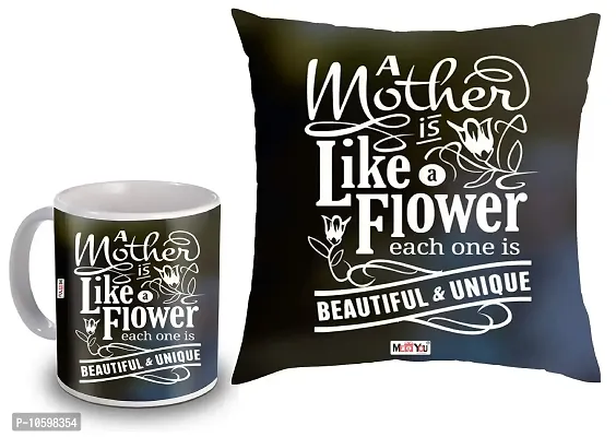 ME & YOU for Mother, Printed Cushion and Ceramic Mug Gifts on her Birthday, Anniversary, Mother's Day IZ19STMotherCM16-01