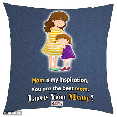 ME & YOU for Lovely Mother, Printed Cushion with Microfiber Filler ( Size-16*16 Inch)
