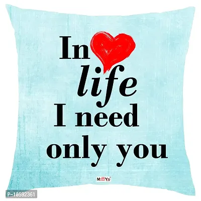 ME&YOU Love Quoted Printed Cushion Gift for Wife Husband Girlfriend Boyfriend on Birthday Valentine's Day and Anniversary IZ18DTLoveCU16-33