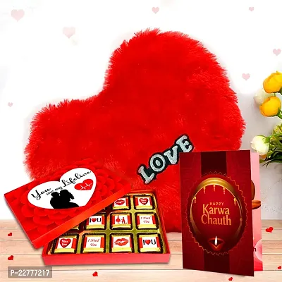 Midiron Happy Karwa Chauth Printed Mug with Greeting Card and Chocolate Box|Karwa Chauth Combo Gift Pack | Karwachauth Gift for Wife Gift for Karwachauth| Unique Gift for Wife-thumb0
