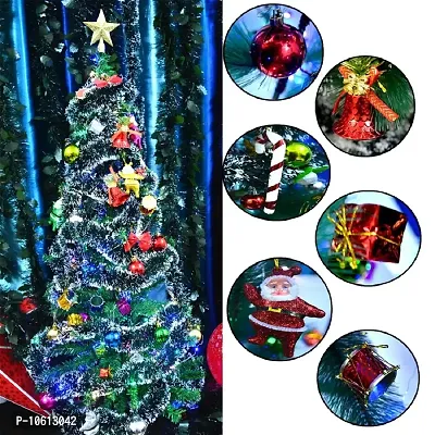 ME & YOU Christmas Ornaments, Tree Decorative Hanging Ornaments, Santa, Boll, Drum, Gifts, Candy, Bell (Pack-48)-thumb2