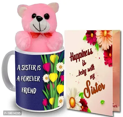 ME & YOU Gift for Sister | Return Rakhi Gift for Sister | Anniversary Gift for Sister | Birthday Gift for Sister | Pink Teddy Gift for Sister