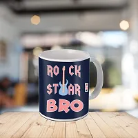 ME & YOU Gift for Brother, Printed Ceramic Mug and Keychain ( Multicolor)-thumb1