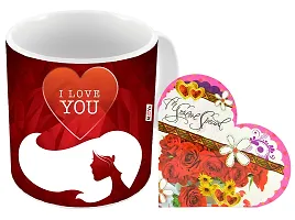 ME&YOU Romantic Gifts, Surprise Greeting Card with Printed Mug for Wife, Girlfriend, Fianc? On Valentine's Day, Birthday, Anniversary and Any Special Occasion IZ18Card1MU-DTLove-082-thumb1