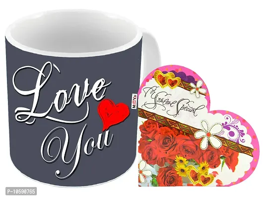 ME&YOU Romantic Gifts, Surprise Greeting Card with Printed Mug for Wife, Girlfriend, Fianc? On Valentine's Day, Birthday, Anniversary and Any Special Occasion IZ18Card1MU-DTLove-009-thumb2