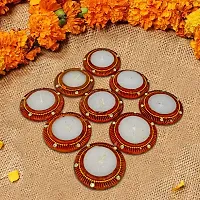 ME  YOU Clay Diya, Wax Clay Diya, Wax Diya for Diwali Decoration, Deepak for Diwali Pujan (Pack-18)-thumb2