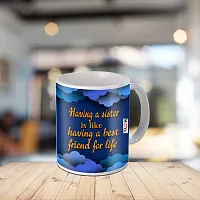 ME & YOU Gifts for Sister, Printed Ceramic Mug/ Metal Keychain/ Teddy Gift for Birthday/Rakhi/Raksha Bandhan/Anniversary/Bhaidooj-thumb1