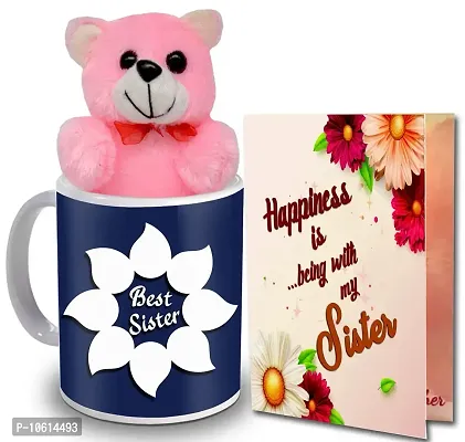 ME & YOU Gift for Sister | Return Rakhi Gift for Sister | Anniversary Gift for Sister | Birthday Gift for Sister | Pink Teddy Gift for Sister