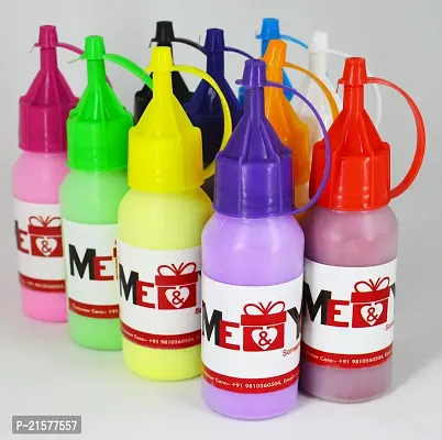 ME  YOU MultiColor Rangoli Powder Bottles (Set of 10) | Rangoli Powder Rangoli Art, Home Decor, Pooja,Wedding | Rangoli Colors in Plastic Bottles.