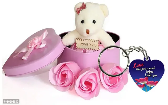 ME&YOU Romantic Gifts, Surprise Box with Keychain for Wife, Girlfriend Fianc?, Lover On Valentine's Day, Anniversary and Any Special Occasion IZ19Tinbox6PinkKeyH-DTLove-98