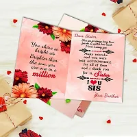 Midiron Beautiful Rakhi Gift Hamper for Sister | Gift for Sister with Chocolates  Printed Cushion | Raksha Bandhan Gift with Beautiful Quote Printed Cushion  Tasty Chocolates (Pack of 2)-thumb3