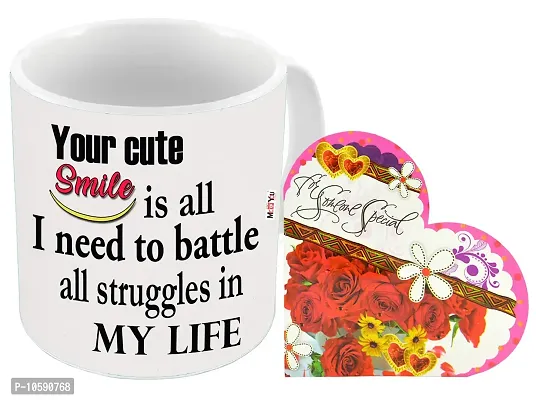 ME&YOU Romantic Gifts, Surprise Greeting Card with Printed Mug for Wife, Girlfriend, Fianc? On Valentine's Day, Birthday, Anniversary and Any Special Occasion IZ18Card1MU-DTLove-040-thumb2