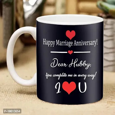 Midiron romantic gift for hubby on anniversary special | anniversary gift for hubby special combo | anniversary gift for hubby pillow ( chocolate, cushion, mug, cushion size 16*16 )IZ21-56-thumb3