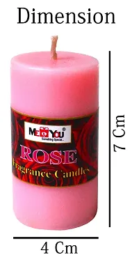 ME  YOU Multicolor Scented Piller Candles for Home Decoration| Festive Candle|Fragrance Candle for Decoraiton | Pillar Candle in Different Fragrancies| Pack of 4 Candles-thumb3