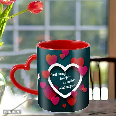 ME & YOU Valentine?s Day Gift for Girlfriend, Love Quoted Printed Heart Handle Mug IZ19DTLoveHeartMUr-86-thumb2