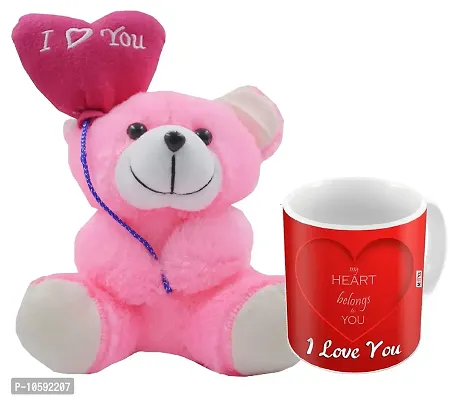 ME&YOU Romantic Gifts, Surprise Printed Mug with I Love You Quoted Teddy for Husband Wife Couple Girlfriend Boyfriend Fianc? On Valentine's Day, Anniversary and Any Special Occasion IZ19DTLoveTM-158-thumb0