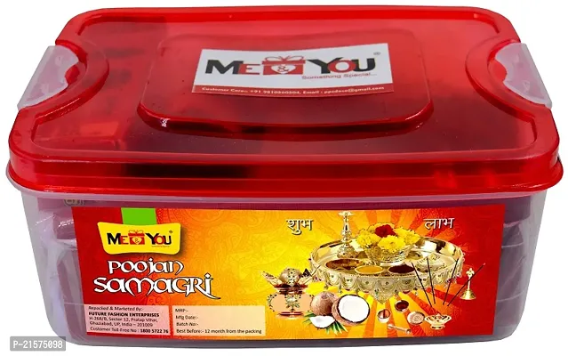 ME  YOUnbsp;All In One Pooja Kit with 25 Items -  Pooja Items for Special Festivals |  Navratri Puja samagri kit | Pooja Samagri for Diwali, Hawan pooja, Housewarming Pooja | Indian Festival Pooja Kit.