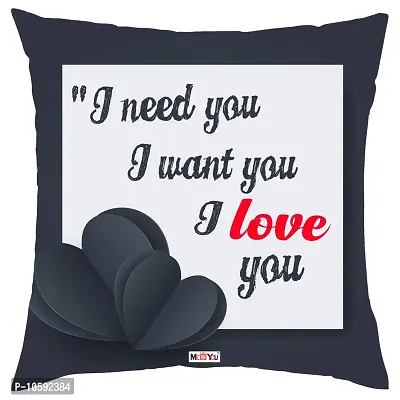 ME&YOU Love Quoted Printed Cushion Gift for Wife Husband Girlfriend Boyfriend on Birthday Valentine's Day and Anniversary IZ18DTLoveCU16-90