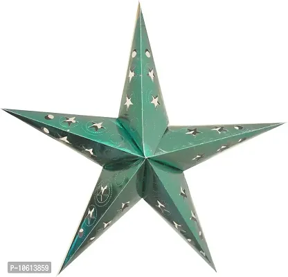 ME & YOU Christmas Decorative Star, Hanging Star for Christmas, Party, Birthday, Anniversary, Diwali Decoration IZ21HangingStarGreen12In-02
