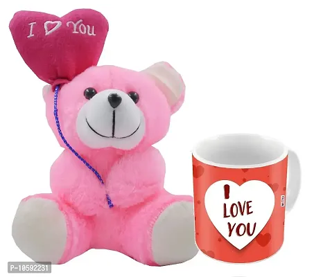 ME&YOU Romantic Gifts, Surprise Printed Mug with I Love You Quoted Teddy for Husband Wife Couple Girlfriend Boyfriend Fianc? On Valentine's Day, Anniversary and Any Special Occasion IZ19DTLoveTM-163