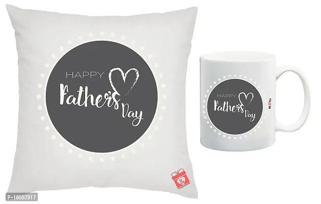 ME&YOU Gifts for Father, for Father, 1 Printed Cushion Cover with Vacuum Filler and Mug IZ18NJPCM-1563