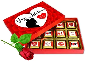 Midiron Love Gift, Chocolate Box with Love Card, and Beautiful Red Rose Gift for Girlfriend, Wife, Boyfriend, Husband and Someone Special, Valentine's Day, Birthday, Anniversary-thumb3