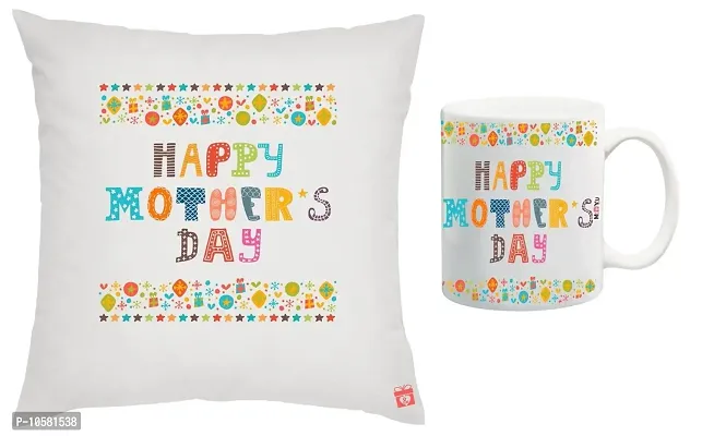 ME&YOU Gifts for Mother On Mother's Day,, 1 Printed Cushion Cover with Vacuum Filler, 1 Printed Mug IZ18NJPCM-601-thumb0