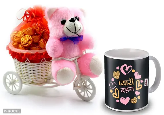 Midiron Chocolate Gift pack for Sister With Chocolate and Coffee Mug, Teddy ( Multicolor)-thumb0
