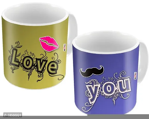 ME&YOU Romantic Printed Couple Mug Gift for Husband Wife Girlfriend Boyfriend On Valentine's Day Anniversary and Any Special Occasion IZ18DTCouple2MU-70