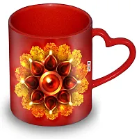 ME & YOU Happy Diwali Printed Ceramic Coffee Mug Gift for Diwali ( Multicolor)-thumb1