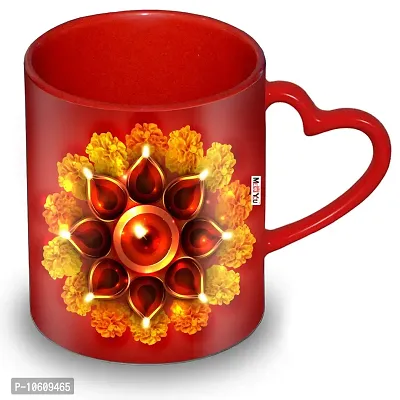 ME & YOU Happy Diwali Printed Ceramic Coffee Mug Gift for Diwali ( Multicolor)-thumb2