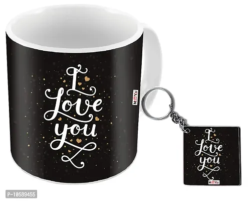 ME & YOU Romantic Gifts, Surprise Printed Mug Keychain for Wife Couple Girlfriend Boyfriend Fianc? On Valentine's Day, Anniversary and Any Special Occasion IZ19STLoveMk-64