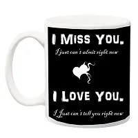 ME&YOU Valentine's Day Gift ;Think of You I Need You Printed Ceramic Mug-thumb1