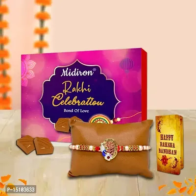 Midiron Rakhi Gift for Brother, Rakhi Combo Pack of Brother, Chocolate with Rakhi for Brother, Rakhi with Card for Brother, Rakhi Gift (IZ21-57)-thumb4