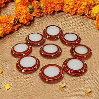 ME & YOU Wax Diya, Decorative Wax Diya Pack 9 for Home Decor-thumb1