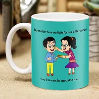 ME & YOU Rakhi Gift for Brother / Bhaiya / Bhai | Rakhi gift pack for Brother | Rakhi with Coffee Mug, Roli Tikka and Rakhi Greeting Card Gift Set-IZ2220-52-thumb2