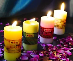 ME  YOU Beautiful Pillar Aromatic Candle for Diwali  Dcoration|Fragrance Candle for Home Decoration | Diwali Decoration Candles | Scented Candle for Room Decor (Pack of 4)-thumb1