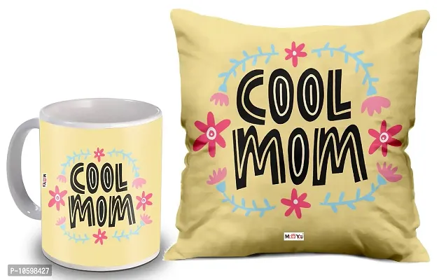 ME & YOU for Mother, Printed Cushion and Ceramic Mug Gifts on her Birthday, Anniversary, Mother's Day IZ19STMotherCM16-01