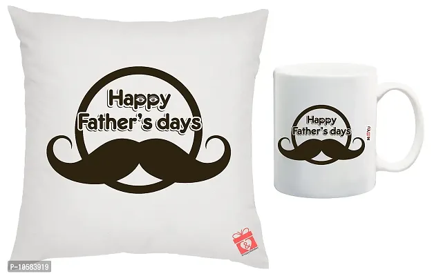 ME&YOU Gifts for Father, for Father, 1 Printed Cushion Cover with Vacuum Filler and Mug IZ18NJPCM-1340