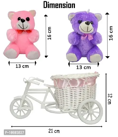 ME & YOU Gifts for Sister, Cycle Teddy with Printed Ceramic Mug Gift on her Birthday/Rakhi/Raksha Bandhan/Anniversary/Bhaidooj-thumb3