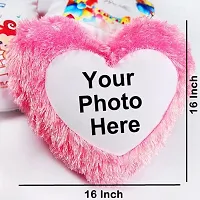 ME & YOU Personalized Photo Pink Fur Pillow| Fur Cushion with Photo| Birthday Gift for Wife| Husband| Brother| Sister| Mother| Father| Birthday Gift - Fiber-thumb2