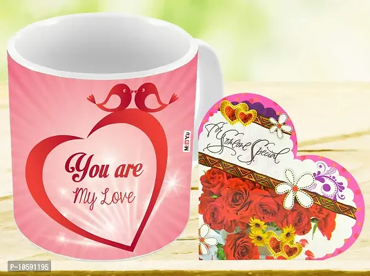 ME&YOU Romantic Gifts, Surprise Greeting Card with Printed Mug for Wife, Girlfriend, Fianc? On Valentine's Day, Birthday, Anniversary and Any Special Occasion IZ18Card1MU-DTLove-081-thumb0