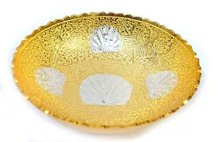 ME & YOU Beautiful Gold Plated Bowl (Capacity 500 ml) Gift Item for Diwali, Christmas, Weeding Occasion-thumb1