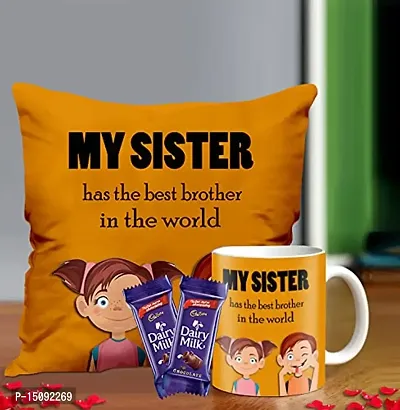 Midiron Gift For Sister, Rakhi gift for Sister, Birthday Gift for Sister, Chocolate gift for Sister, Chocolate Gift Pack IZ21DTSisterDairyMilk2CM16-03